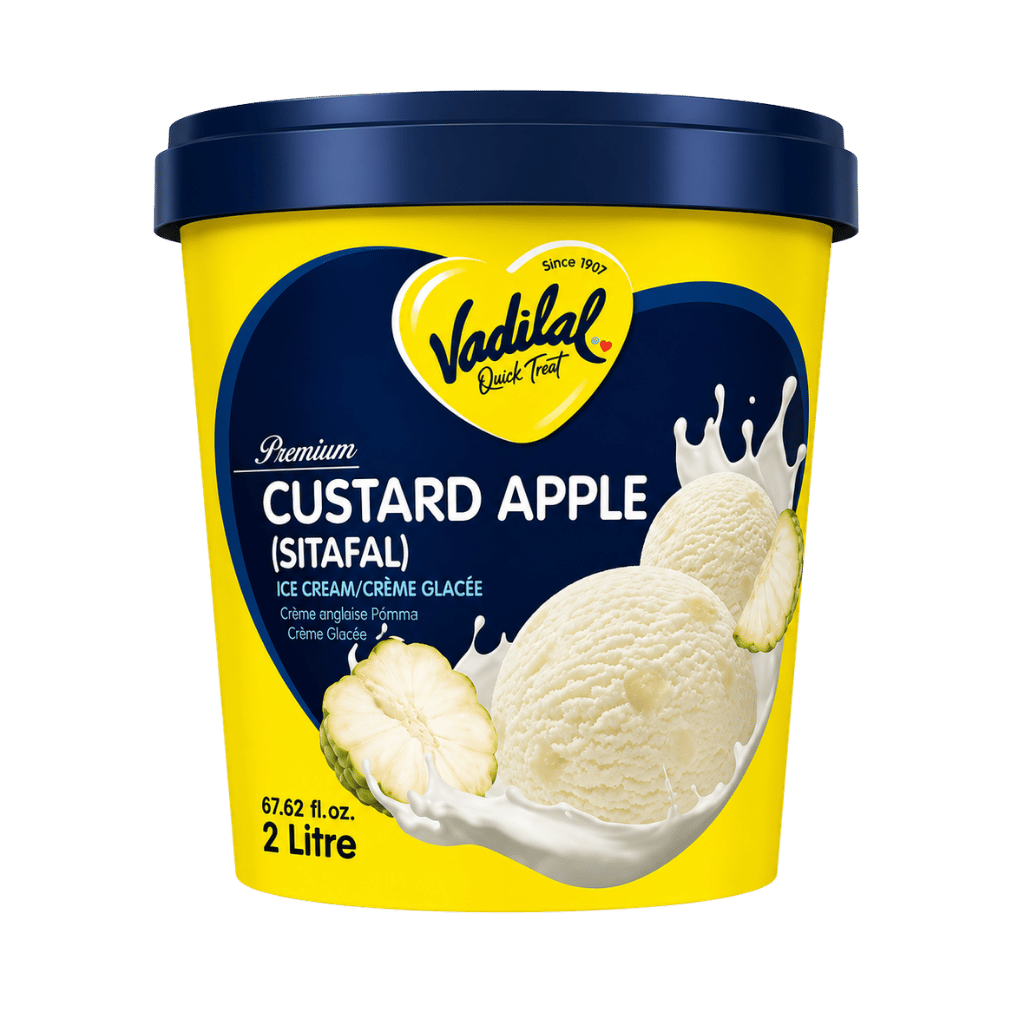Vadilal Custard Apple Icecream 2 ltr buy online USA - 1